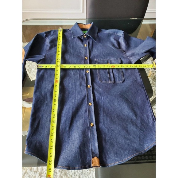 Giorgio Inserti Men Blue Cotton Collared Long Sleeve Casual Buttons Down Shirt M - Picture 10 of 11